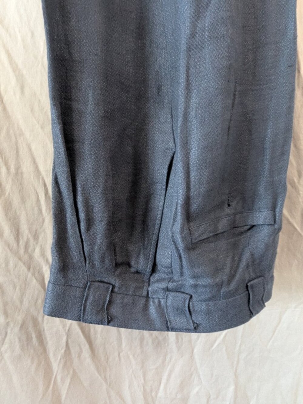 Vintage Wilke Rodriguez linen navy blue trousers